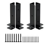 Ancoraggio postale ad alte prestazioni per recinzioni in legno | Morsetti postali di supporto per recinzioni | Morsetti postali verniciati a polvere per decking, recinzioni da giardino e pali in legno