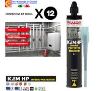 Ancorante Chimico Ibrido KEM HP 300ml Resina Carichi Medi Pesanti NOStirene 12Pz