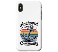 Ancorato nella mia comunità - LGBTQIA+ Pride Design Custodia per iPhone X/XS