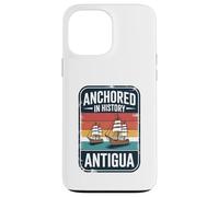 Ancorato nella storia Antigua Retro Vela e Viaggi Custodia per iPhone 13 Pro Max