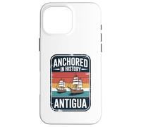 Ancorato nella storia Antigua Retro Vela e Viaggi Custodia per iPhone 16 Pro Max