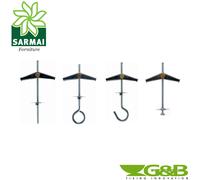 Ancorette soffitto G&B ANCORA Acciaio DE Gancio occhiello aperto chiuso vite M4