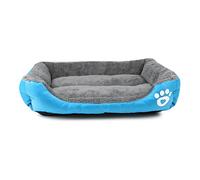 ANCOZ Pet Cane Divano Letto, Ultra-Soft Rettangolare Sacco a Pelo, Cane Gatto Inverno Morbido Materasso Cozy Can be Lavabile(M,Blu)