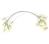 Ancrage in pasta per scatola di alimentazione double face 25 cm + gancio (set = 10