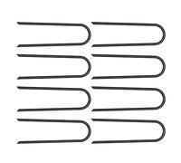 Ancrages de Trampoline en U - Piquets de Vent Robustes | Clous de Clôture Anti-Rouille | Fixation Sol pour Tente Camping et de Jeux Extérieures, Acier Galvanisé, Ensemble de 8