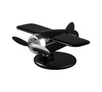 Ancsttu Aeroplano Solare Girevole, Modello Elicottero Solare Girevole Decorativo, Figura da Cruscotto a Luce Solare per Scrivania, Mensola e Interni Casa