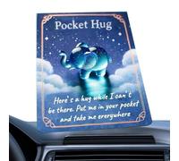 Ancsttu Animali Tascabili - Ricevi Un Cartoncino Amico Abbraccio Animale,Figure Giocattolo Resina Famiglia per Compleanno Pasqua Natale Scuola Amici Auto