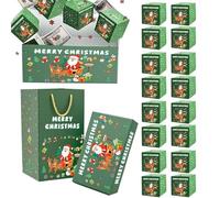 Ancsttu Cassa Porta Denaro Natale - Salva Soldi Rimbalzante,Contenitore Pieghevole Divertente, Casetta Per Celebrazioni Natalizie Adulti Completti Feste Di Compleanno Serate Di Giochi
