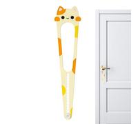 Ancsttu Fermaporta a forma di gattino, 15 misure regolabili, anti-pizzicamento, senza trapano, per contenere animali domestici, camera da letto, armadio, proprietà in affitto, dispensa, stanza dei