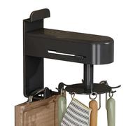 Ancsttu Ganci per utensili da cucina, girevoli, senza trapano, per utensili da cucina, per studio, cucchiaio, tagliere, asciugamani, camera da letto
