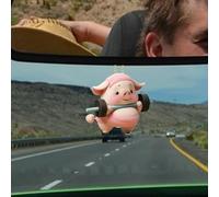 Ancsttu Pendente Per Auto Per Specchietto Retrovisore In Acrilico 2D,Ornamento Oscillante Maiale | Carina Decorazione Pendente Oscillante Per Interno Auto Portachiavi Parete Finestra Specchietto