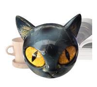 Ancsttu Statua Gatto Nero - Eleganti Sculture Artistiche di Gatto Nero,Decorazione Artistica Per La Casa Per Donne Uomini Amanti Degli Animali Soggiorno Camera Da Letto Libreria Ingresso