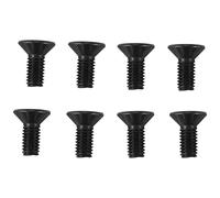 Ancyen 8 pz Bicicletta Lock Scarpa Torta Bullone per SPD Autobloccante Pedale Blocco Acciaio Nero