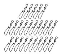 and Clips - Kit di 25 pezzi di integratore flessibile, clip rapide e veloci | a cambio rapido in nichel nero, connettore rotante a 360 gradi, Tackle Terminal A