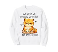 And Here We Go Again Good Morning Angry Cat Meme Coworkers Felpa