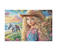 And Horse by Flowering Shore Puzzle 1000 Pezzi Sfida Impossibile Difficile Happy Time Rompicapo Per Adulti Amanti Del Puzzle Rilassamento E Stimolo Intellettuale Regalo Lui 1000 PCS