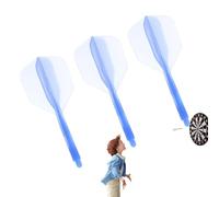 and Shaft, Slim Dart Flights | Volo integrato con 3 alberi per freccette viste stampate, Freccette Freccette, K Flex 4 (per punte in acciaio e punte morbide)