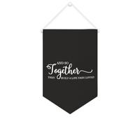 And So Together They Built A Life They Loved - Striscione in tela motivazionale da appendere alla parete, striscione decorativo per la casa, per soggiorno, camera da letto, ufficio, regali per le