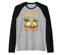 And Then Came Tuesday Battute di cibo brama di taco Maglia con Maniche Raglan