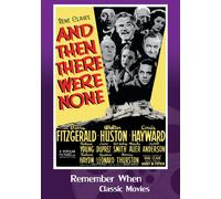 And Then There Were None (DVD) Barry Fitzgerald Walter Huston Louis Hayward