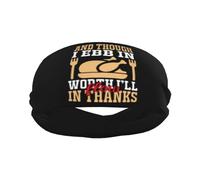 And Though I Ebb In Worth I'Ll Flow In Thanks Thanksgiving Donna Uomo Headband Traspiranti Fascia Capelli Elastica Fasce Per Capelli Per Sport Yoga Fitness Corsa