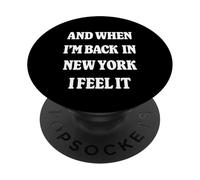 And When I'm Back In New York Nostalgia NYC Homesick PopSockets PopGrip Adesivo