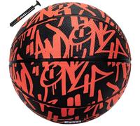 AND1 Fantom Classic Graffiti - Pallone da basket in gomma, misura 6 (72,4 cm), per interni ed esterni, con pompa a mano, costruzione a canale profondo, materiali di alta qualità, colori vivaci