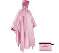 Andake Poncho Antipioggia Impermeabile da Uomo e da Donna, Unisex, Antivento, Riutilizzabile, Resistente Agli Strappi, per Campeggio, Escursionismo