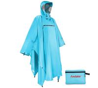 Andake Poncho Antipioggia Impermeabile da Uomo e da Donna, Unisex, Antivento, Riutilizzabile, Resistente Agli Strappi, per Campeggio, Escursionismo