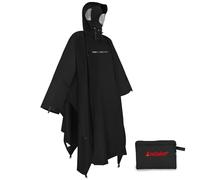 Andake Poncho Uomo Donna Impermeabile Unisex Giacca da Pioggia Antivento Resistente alle Rughe Impermeabile riutilizzabile per Campeggio Escursionismo Outdoor e Uso Quotidiano Nero