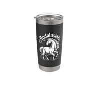 Andalusian Stallone Elegante Cavallo Bicchiere termico in acciaio inox doppia parete