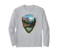 Andando al Sole Strada Glacier National Park Freccia Maglia a Manica