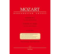 Andante für Flöte und Orchester C-Dur KV 315 (285e). Klavierauszug, Stimmen, Urtextausgabe
