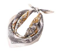 Andantino, Foulard in 100% vera seta di gelso, 53,3 x 53,3 cm, leggero, da donna e uomo, piccola sciarpa quadrata con stampa digitale, Small