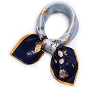 ANDANTINO Sciarpa in 100% pura seta di gelso, 88,9 cm, grande, quadrata, leggera, fascia per capelli da donna, con confezione regalo, Large