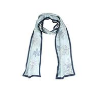 ANDANTINO Sciarpa in 100% seta da donna, 147,3 x 16 cm, scialli lunghi per foulard e collo, con confezione regalo, Azzurro chiaro, Large