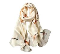 Andantino Sciarpa lunga in 100% seta di gelso, da donna, scialle grande, foulard, per collo, fascia per capelli oblunga, con confezione regalo, Large