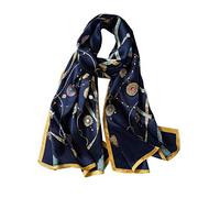 ANDANTINO Sciarpa lunga in 100% seta di gelso, da donna, scialle grande, foulard, per collo, fascia per capelli oblunga, con confezione regalo, Large