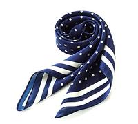 ANDANTINO Sciarpa quadrata in 100% seta di gelso per capelli, 65 x 65 cm, unisex, in seta naturale, foulard con stampa digitale, Medium