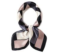 ANDANTINO Sciarpa quadrata in 100% seta di gelso per capelli, 65 x 65 cm, unisex, in seta naturale, foulard con stampa digitale, Medium