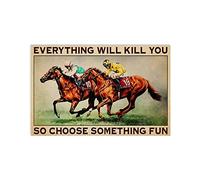 Andare A Cavallo Ti Ucciderà Tutto, Quindi Scegli Qualcosa Di Divertente Zerbinolavabile In Lavatricezerbino Ingressoantiscivolozerbini Per Internicucinacorridoiesterno40 X 60Cm