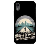 Andare in bicicletta al lavoro Nessuna ora di punta qui Pendolarismo in bicicletta Custodia per iPhone XR