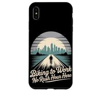 Andare in bicicletta al lavoro Nessuna ora di punta qui Pendolarismo in bicicletta Custodia per iPhone XS Max
