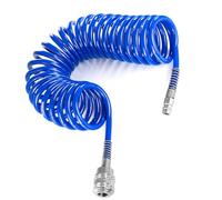ANDARS 5m Tubo Spiralato Aria Compressa, Spirale Accessori Compressore Aria, Materiale PU Tubo per Compressore, Diametro 10 mm x 6,5 mm, Pressione Massima 10 Bar, per Garage e Officine