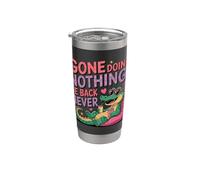 Andato a non fare niente Be Back Never Funny Crocodile Relaxing Bicchiere termico in acciaio inox doppia parete