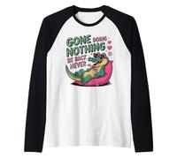 Andato a Non Fare Niente Be Back Never Funny Crocodile Relaxing Maglia con Maniche Raglan