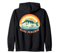 Andato Perchin' Pesca per Il Pesce persico all'alba Felpa con Cappuccio