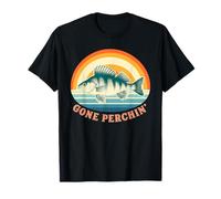 Andato Perchin' Pesca per Il Pesce persico all'alba Maglietta
