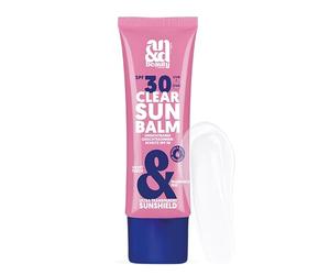 ANDbeauty Clear Sun Balm SPF 30 - Protezione solare invisibile per il viso con effetto primer - Balsamo parasole opaco senza profumi - liscio come la seta, non grasso, vegano e impermeabile, 50 ml
