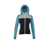 Ande W31049-U580 QUALIDO Lady Full Zip Maglia Lunga Donna Antracite/Blu Atollo Taglia S